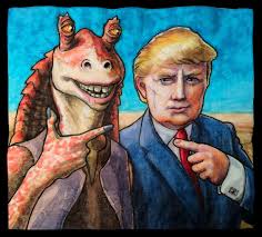 Jar jar trump Blank Meme Template