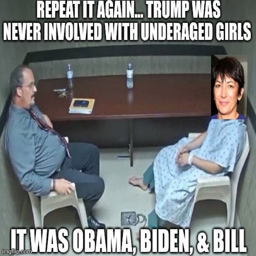 Coaching for a pardon | image tagged in maxwell,epstein,trump,rigged,no justice,blame democrats | made w/ Imgflip meme maker