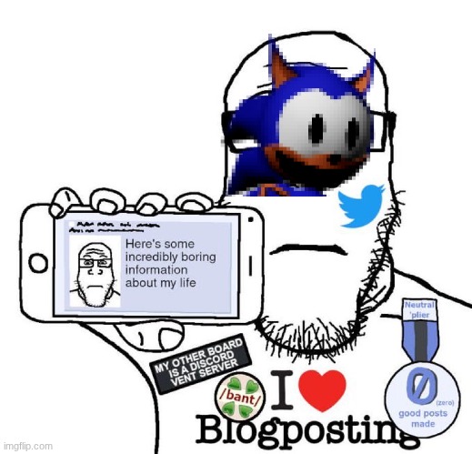rewrite no blogposting or blogcommenting challenge (24 hours) (impossible) | image tagged in i love blogposting | made w/ Imgflip meme maker