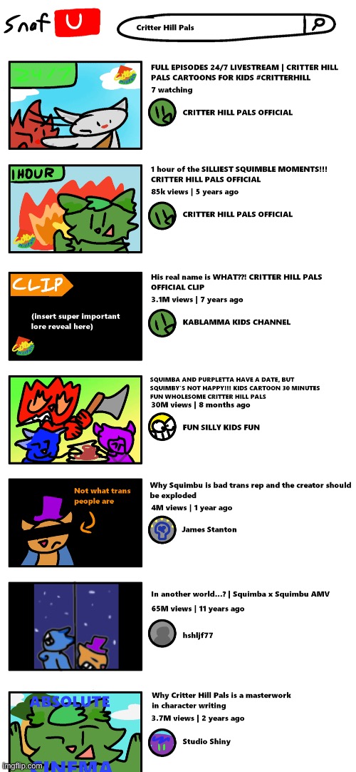 Coaxed into looking up children cartoons on YouTube | made w/ Imgflip meme maker