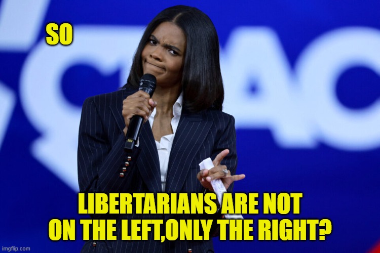 SO LIBERTARIANS ARE NOT ON THE LEFT,ONLY THE RIGHT? | made w/ Imgflip meme maker