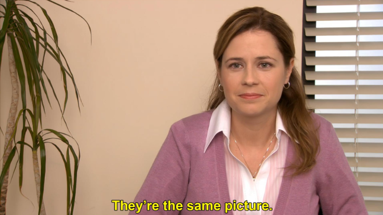 same picture Pam Blank Meme Template