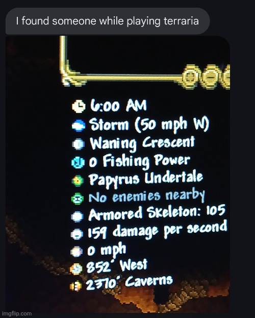 has bro been playing terraria the whole time during our dnd session | made w/ Imgflip meme maker