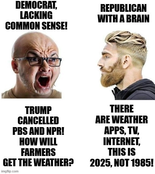 How will the farmers get their weather? If you have to ask, you must be a Democrat! | image tagged in sam elliott special kind of stupid,morons,idiots,stupid liberals | made w/ Imgflip meme maker