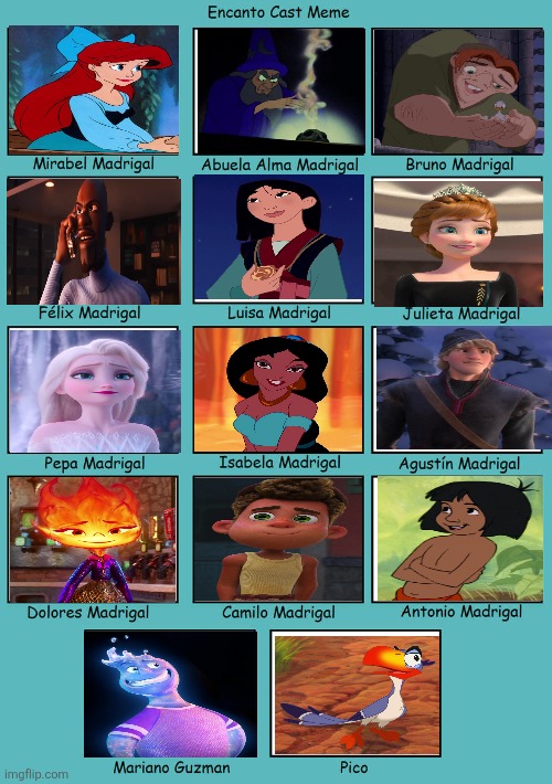 Encanto casting meme | image tagged in encanto casting meme | made w/ Imgflip meme maker