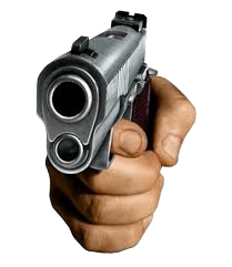 hand with gun meme Blank Meme Template