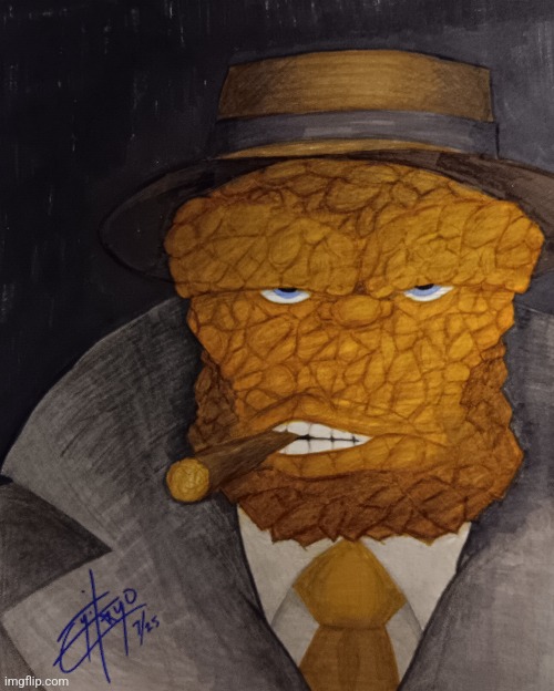 heres the thing | image tagged in marvel,thing | made w/ Imgflip meme maker