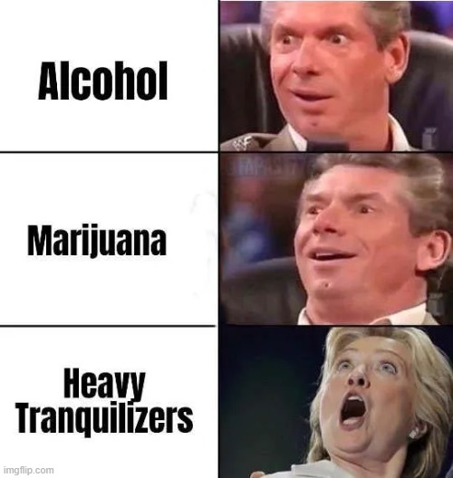 And the malicious mainstream media shielded her... | image tagged in hillary clinton,tranquilizers,media lies,media bias,liberal hypocrisy | made w/ Imgflip meme maker