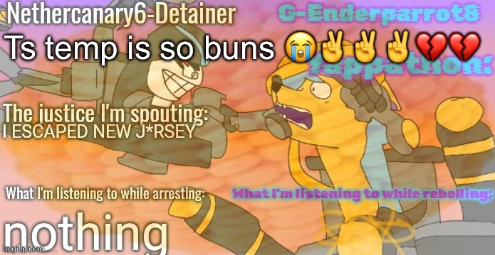 Ts temp is so buns 😭✌️✌️✌️💔💔 | made w/ Imgflip meme maker