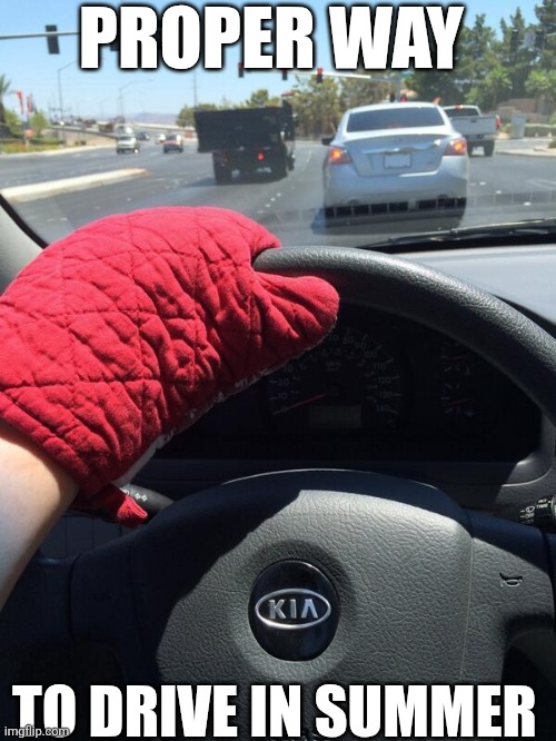 Proper Way To Drive In Summer | PROPER WAY; TO DRIVE IN SUMMER | image tagged in chrisjoines1 | made w/ Imgflip meme maker