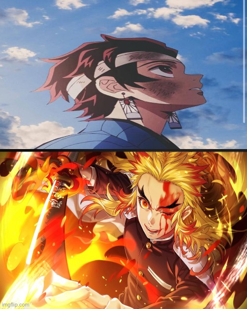 Who should I draw Tanjuro or Rengoku | made w/ Imgflip meme maker
