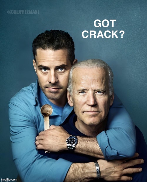image tagged in hunter biden,joe biden,crackhead,maga,meth,creepy joe biden | made w/ Imgflip meme maker