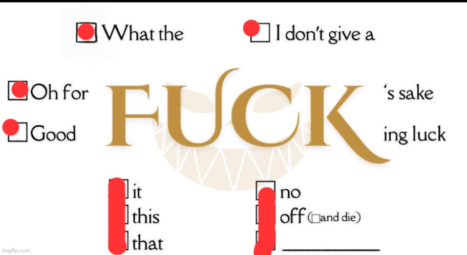 Checkmark fuck | image tagged in checkmark fuck | made w/ Imgflip meme maker