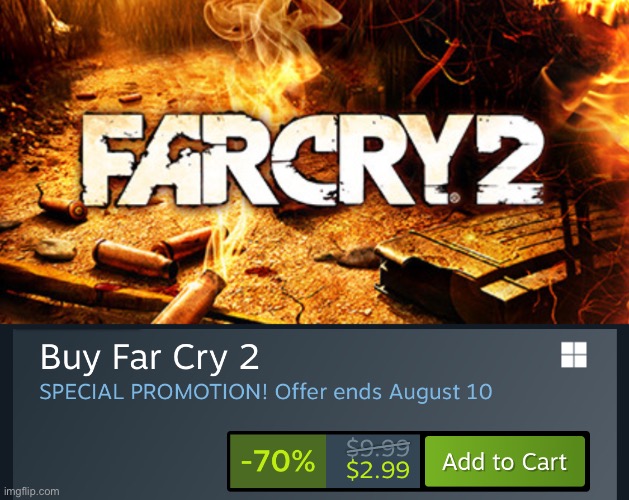FAR CRY 2 IS $3 | made w/ Imgflip meme maker
