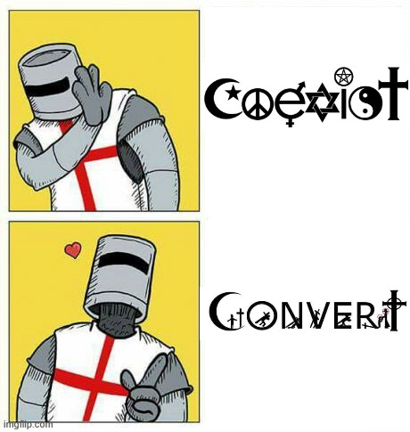 Fixed it for you comrades. | image tagged in crusader drake meme,religion,based,christianity,deus vult,drake | made w/ Imgflip meme maker