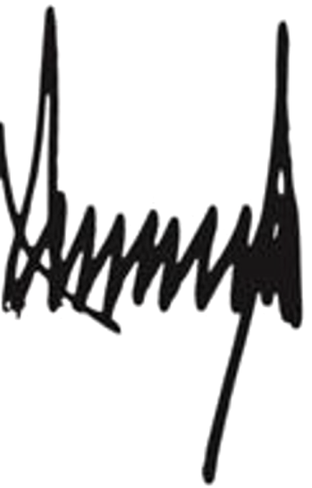 Donald Trump signature TRUMP Blank Meme Template