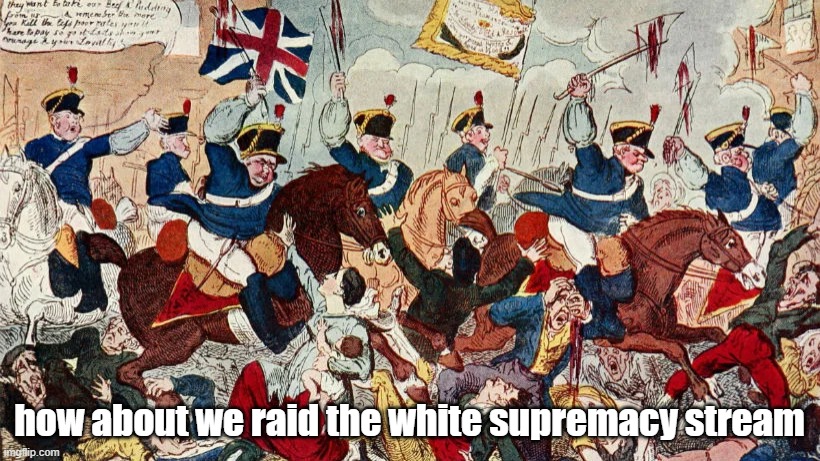 how about we raid the white supremacy stream | made w/ Imgflip meme maker