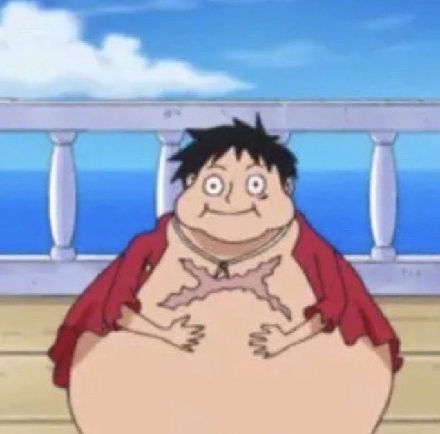 High Quality Fat Luffy Blank Meme Template