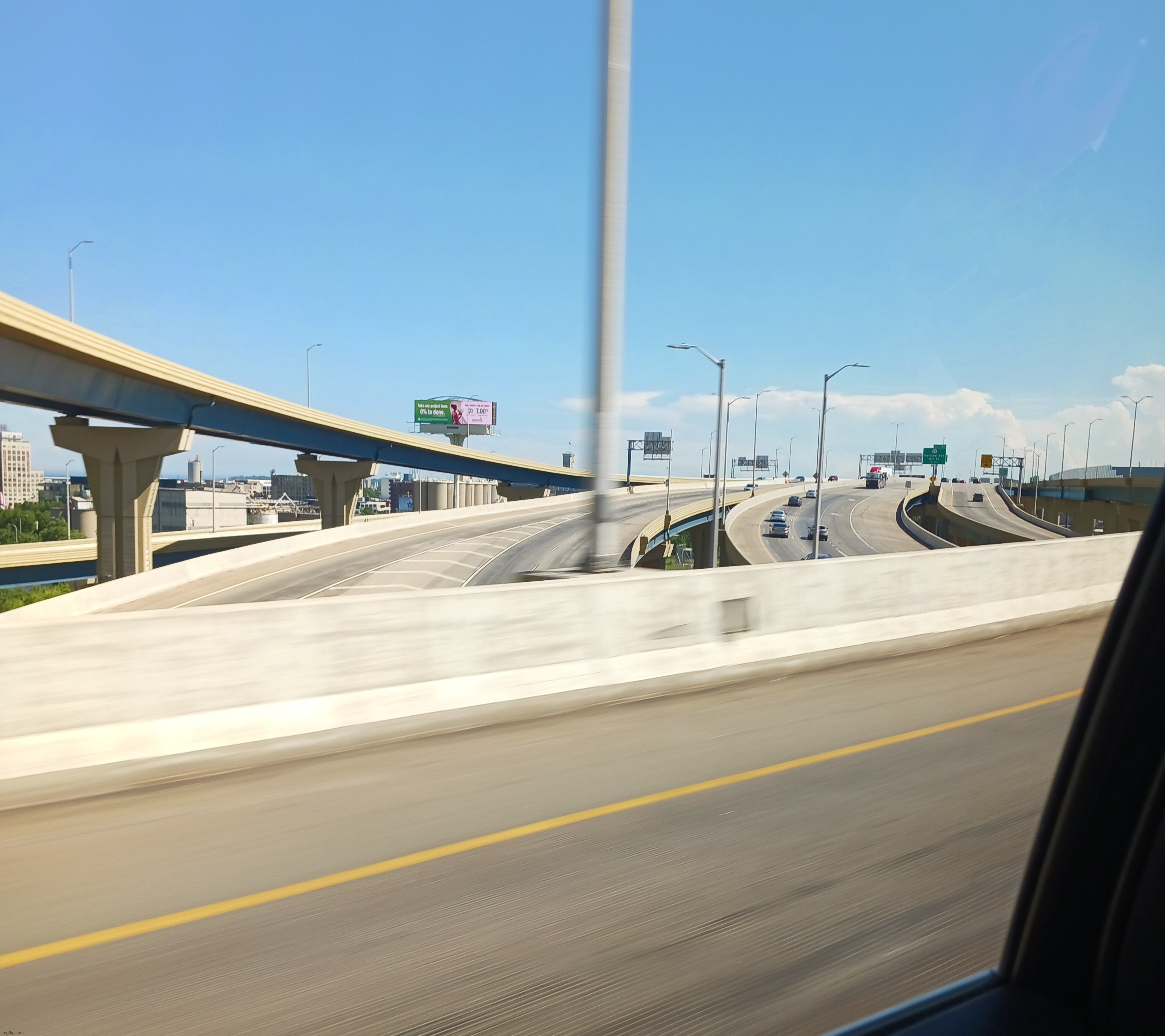 MAJOR INTERSTATE!?! (Listening to: rooftop run (day) - sonic unleashed ost) | made w/ Imgflip meme maker