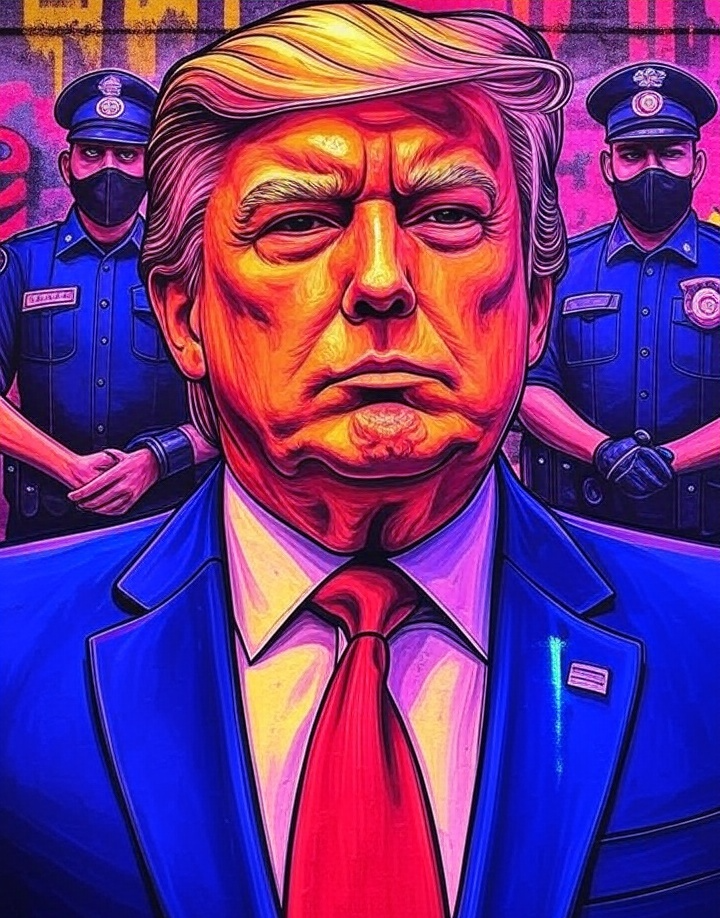big daddy Donald trump secret police MAGA Blank Meme Template