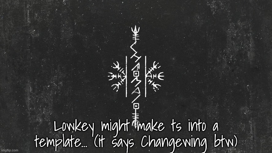 Ik I just made one but like, damn I can feel the testosterone returning (link to the site I made it on in comments) | Lowkey might make ts into a template... (it says Changewing btw) | made w/ Imgflip meme maker