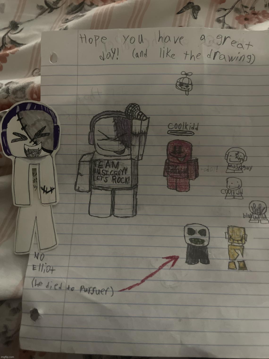 OC fanart I got from the party :] | made w/ Imgflip meme maker