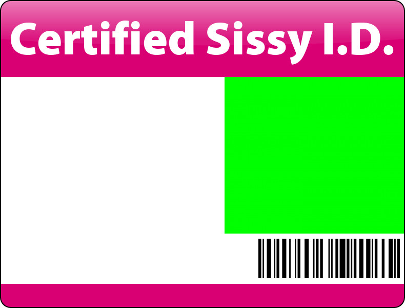 Sissy ID Card Blank Meme Template