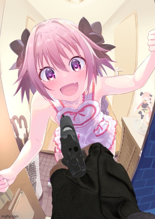 POV Astolfo | image tagged in pov astolfo | made w/ Imgflip meme maker
