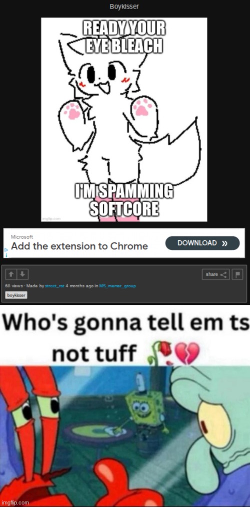 image tagged in ts not tuff | made w/ Imgflip meme maker