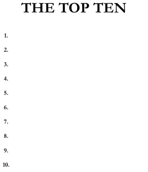 The top ten Blank Meme Template