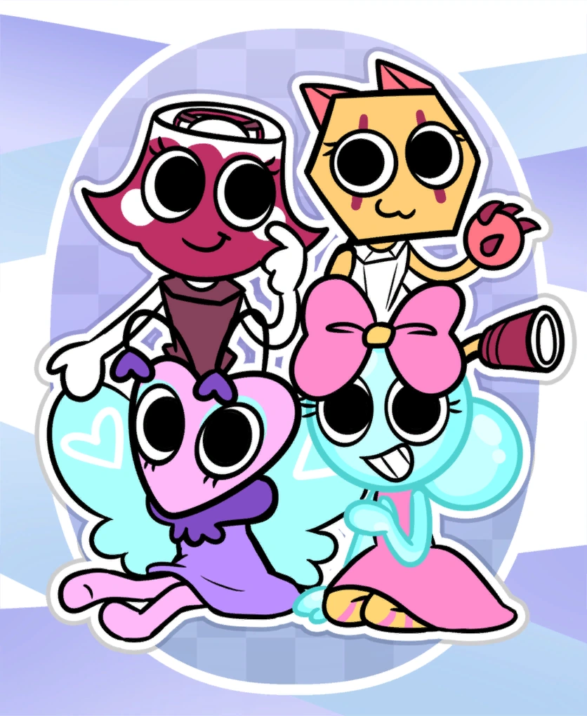 4 Female Toons (New) Blank Meme Template