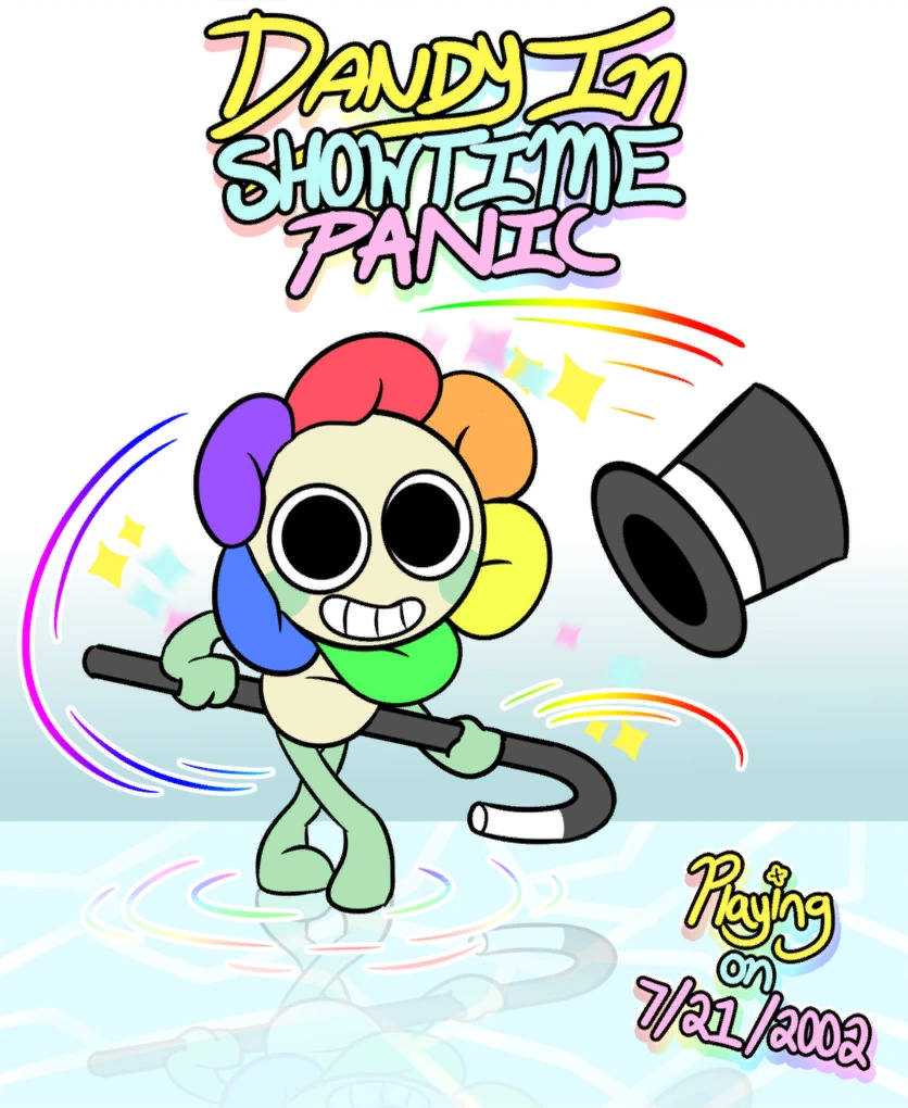 Dandy in Showtime Panic (New) Blank Meme Template