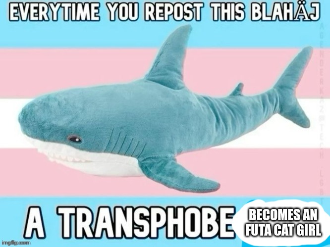 :3 | BECOMES AN FUTA CAT GIRL | image tagged in bl haj pacifist mode | made w/ Imgflip meme maker