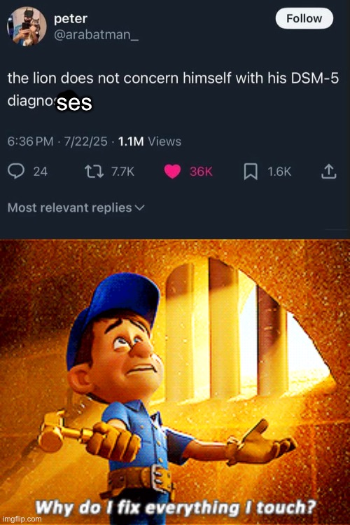 When you have a lot going on | ses | image tagged in why do i fix everything i touch,i diagnose you with dead,mental health,plural,madness | made w/ Imgflip meme maker