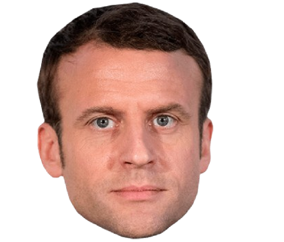 macron face Blank Meme Template