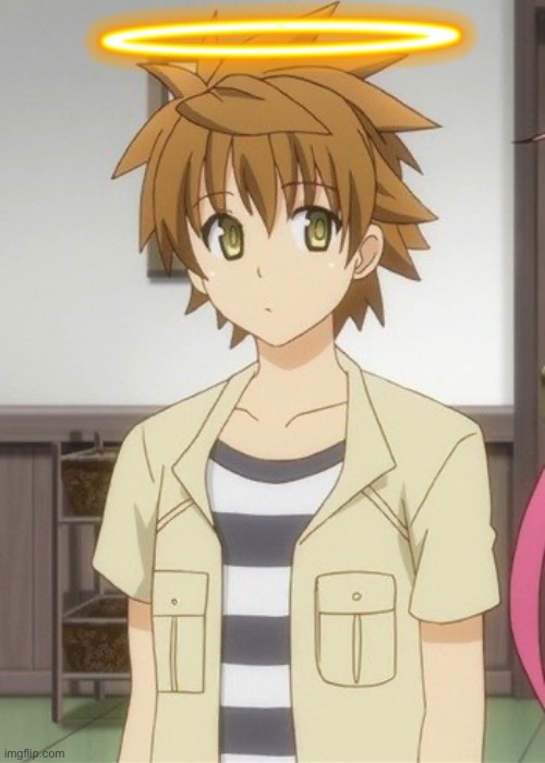 Rito Yūki angel | image tagged in to love ru,angel,anime,cute | made w/ Imgflip meme maker