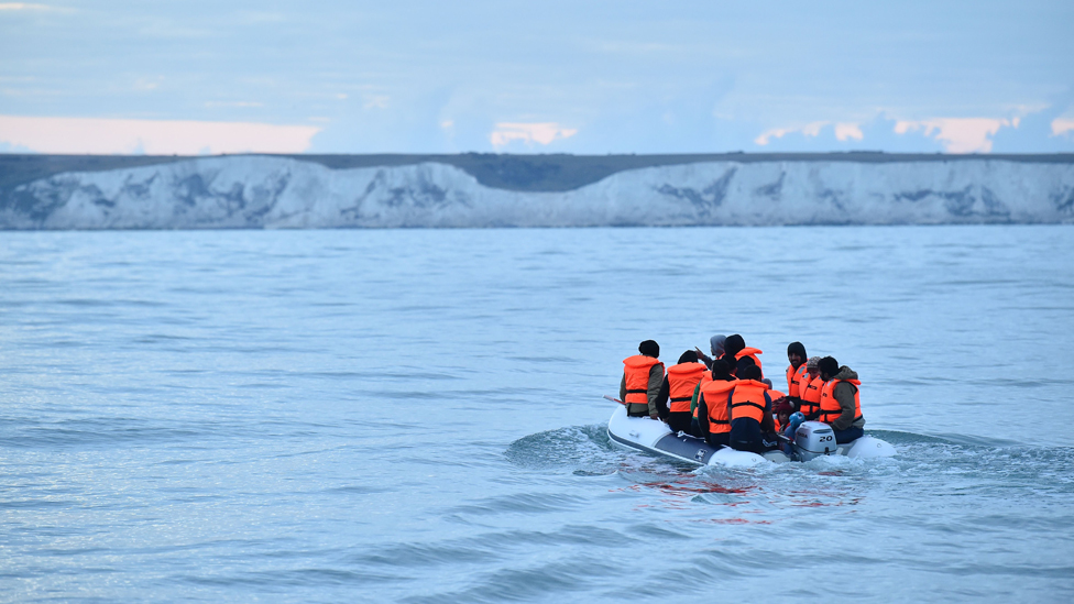 Illegal immigrants in small boats Blank Meme Template