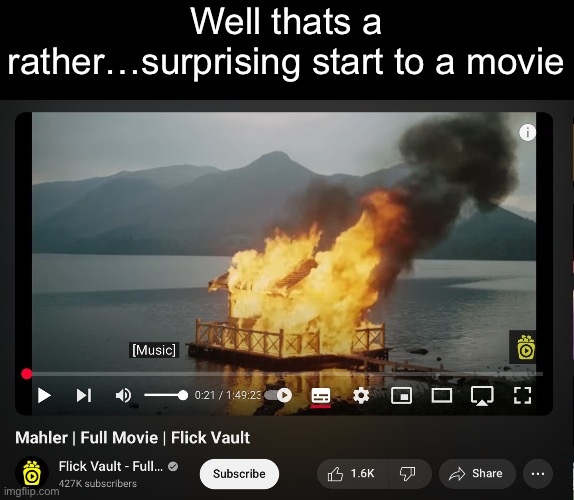Well thats a rather…surprising start to a movie | made w/ Imgflip meme maker