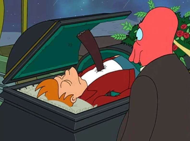 Fry Funeral Blank Meme Template
