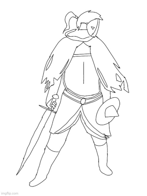 concept art for the protagonist of the game I'm making | made w/ Imgflip meme maker