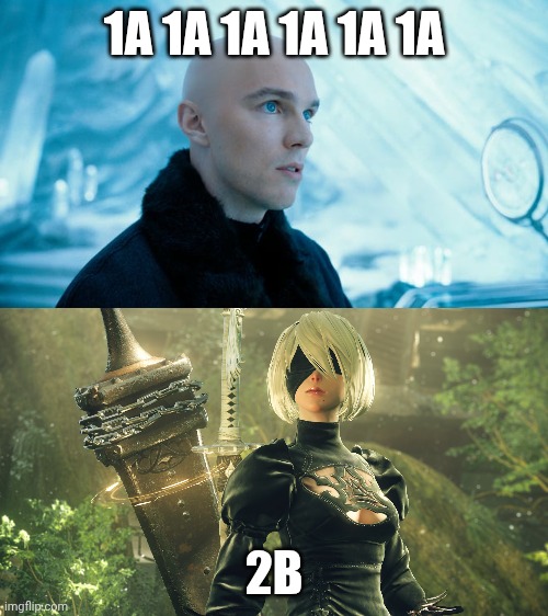 1A 2B | 1A 1A 1A 1A 1A 1A; 2B | image tagged in superman,movies,dc comics,videogames,funny memes,jokes | made w/ Imgflip meme maker