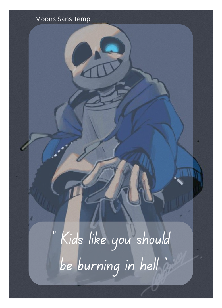 Moons Sans Temp Blank Meme Template
