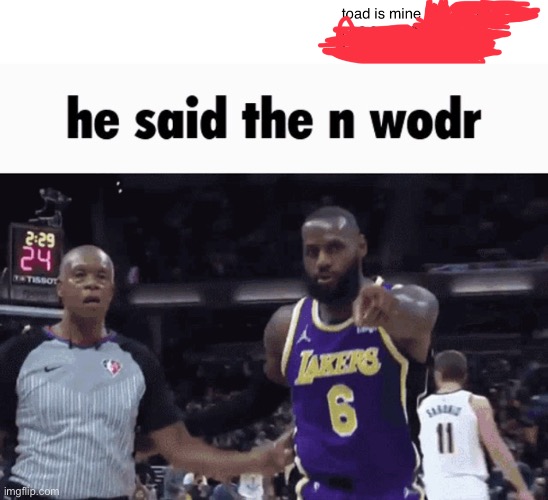 image tagged in he said the n wodr | made w/ Imgflip meme maker