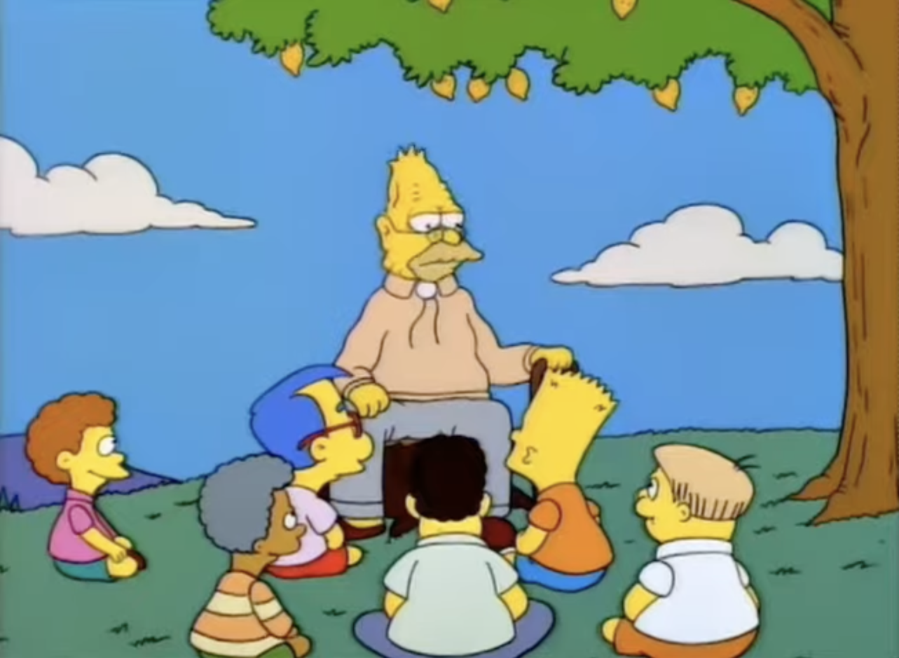 Grandpa Simpson Blank Meme Template