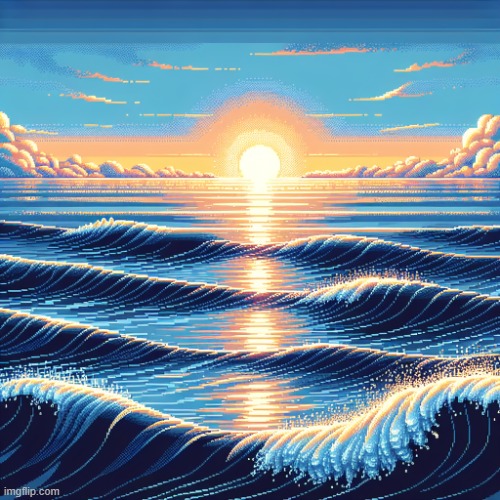 pixel wave in ai | image tagged in pixel wave in ai | made w/ Imgflip meme maker