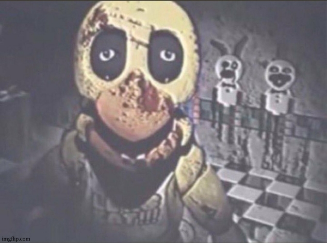 Chica Staring into camera | image tagged in chica staring into camera | made w/ Imgflip meme maker