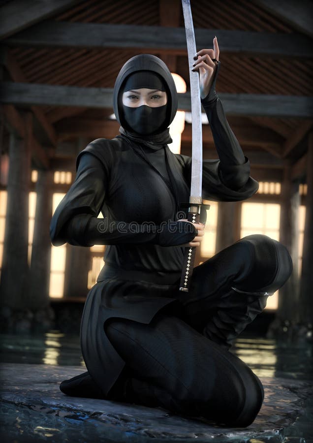 Female assasin Blank Meme Template