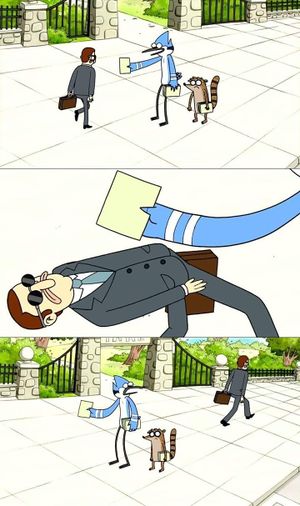The dodging flier Blank Meme Template