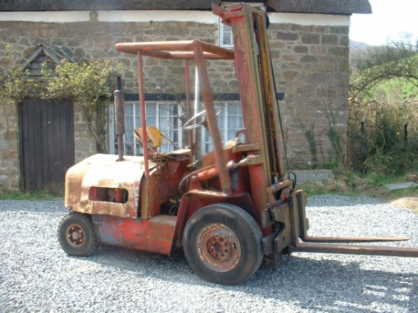 Old forklift Blank Meme Template