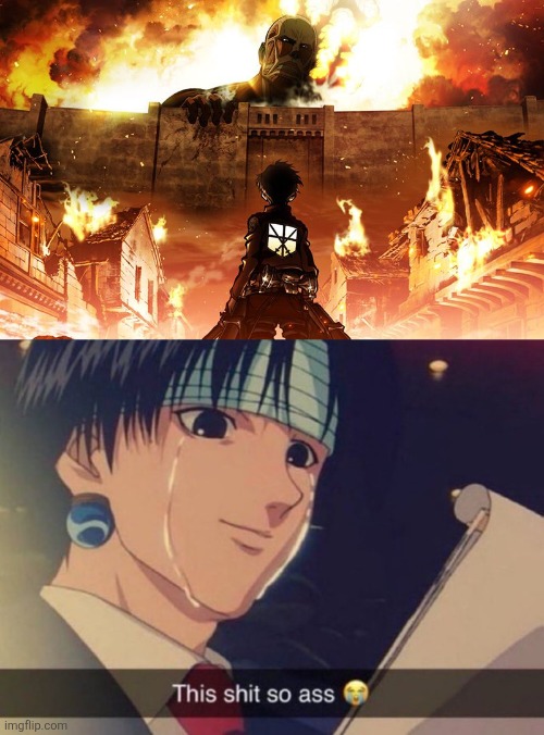 image tagged in attack on titan,this s t so ass | made w/ Imgflip meme maker